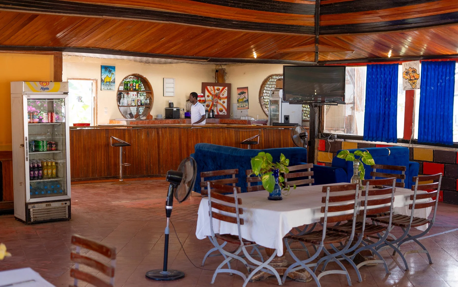 Restaurant-bar de l’Hôtel Monaco Plage à Dakar